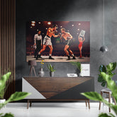 Round 13 Brushed Aluminium Dibond Wall Art.